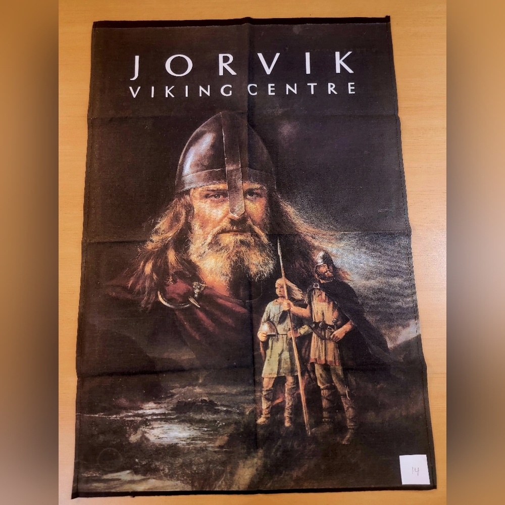 Vintage Jorvik Viking Centre Tea Towel – York Museum Souvenir